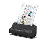 Epson Wi-Fi Scanner ES-C320W, kompakter A4 Business Scanner mit geringem Stromverbrauch, Duplex-Einzugscanner mit vielseitiger Medienverarbeitung, schwarz