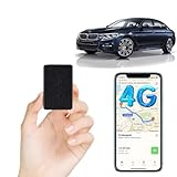 TKMARS 4G GPS Tracker Mini GPS Tracker mit Kostenlosen Apps GPS Tracker Ohne ABO Geeignet für Autos, Dokumente, Fahrrad, Kinder, 600mah