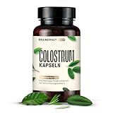 BRAINEFFECT Colostrum Kapseln [120 Stk.] - Vegetarische hochdosierte Kolostrum Kapseln mit Magermilchpulver & 150mg an Immunoglobuline