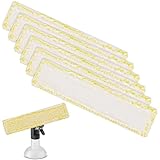 TOKSEO 6 Stück Ersatzpads für Kärcher Fenstersauger Zubehör für Kärcher Fensterreiniger Ersatzteile, Ersatzmikrofaser Wischbezug für Karcher WV2 WV5 WV6 Plus Premium