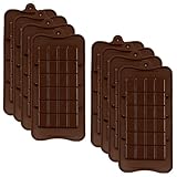 8 Stück Silikonform Schokolade, Pralinenform Silikon, Silikonform Schokolade, Schokoladenform Pralinen, Quadratisch Backform Pralinenform, für Schokolade, Süßigkeiten