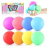 LESONG 8 Stück Stress Ball, Anti Stress Ball Squishy Ball Farbwechsel, Stressball Quetschball Stressabbau Spielzeug für Kinder Erwachsene Geburtstag Geschenke ADHD Autismus