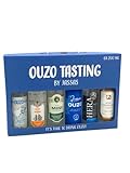 Ouzo Tasting by Jassas 6x 200ml in Geschenkbox | Variante 2 | Feinster Ouzo aus Griechenland | Ouzo Probierset | Geschenkidee