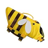 Schwimmweste für Hunde – wasserdichte Hunde-Wasserweste mit Griff, verstellbare Hundesicherheitsschwimmer, für Pool, oder Bootfahren, Schnellverschluss