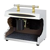 FBJAMZ Vollautomatische Induktions-Schuhputzmaschine, automatische Haushalts-Schuhputzmaschine, für das öffentliche Hotellobby-Büro zu Hause (Silver)