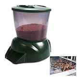 xixibuy Teich Fish Feeder, Teich Futterautomat, Automatic Fishfeeder, Auto-Teich-Fischfutterspender, Automatischer Futterspender für Teichfische für den Außenbereich(4.5L-batteriebetrieben)