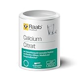 Raab Vitalfood Calcium-Citrat Pulver, 90 g, vegan, gut zu dosieren, Sportler, Unterstützung von Muskeln & Knochen, Elektrolyt-Haushalt