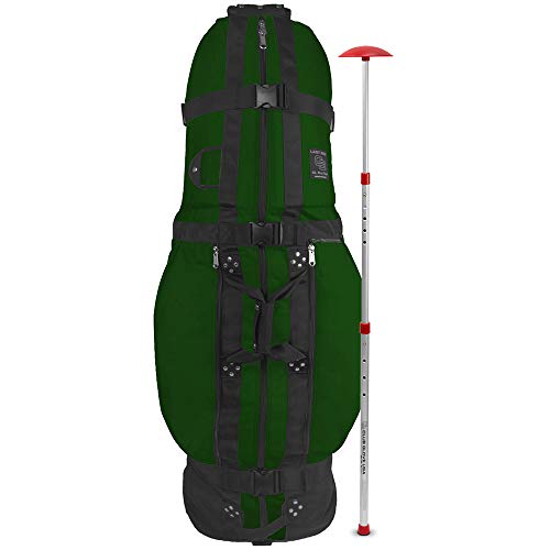 Club Glove Last Bag XL PRO Tour Golf Travelbag - Golf Reisetasche mit Rollen (Green) incl. Stiff Arm Schlägerschutz