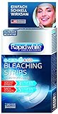 Rapid White Express Bleaching Strips, 1er Pack (8 Sachets), für weißere Zähne in 4 Tagen, sichtbare Zahnaufhellung für Zuhause, Zahnbleaching ohne Wasserstoffperoxid