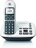 Motorola CD5011 Motorola DECT Digitales Senioren Telefon mit Anrufbeantworter, große Tasten, Lautstärkeanhebung 1,8' Bildschirm, Hörgerätekompatibel