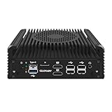 Glovary Dual SFP+ Firewall Hardware N100 Mini PC, 2 x i226V 2.5GbE LAN Firewall Appliance, DDR5 16GB RAM 256GB NVMe SSD, AES-NI