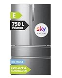 Haier French Door Kühl-Gefrierkombination I 100cm Breite I French Door Kühlschrank mit 750L XXL-Volumen, Eiswürfelspender & No Frost I Doppeltür Kühlschrank mit Gefrierfach I FD 100 SERIE 7 HB26FSSAAA