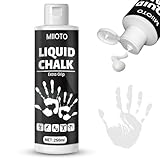 Miioto Liquid Chalk - 250 Ml Flüssigkreide, Geeignet Als Boulder Chalk, Climbing Chalk, Gym Chalk, Pole Dance, Gymnastik, Gewichtheben, Flüssigkreide Schnell Trocknend, Abwaschbar