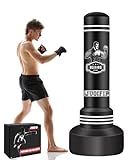 NZQXQJXZ Boxsack Stehend Erwachsene - 180cm Schwerer freistehender Boxing Bag - Sandsäcke aufblasbarer Kick Boxsack für Training MMA Muay Thai