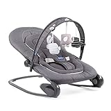 Chicco Hoopla Babywippe, bequeme und animierende Wippe, mit Spielbar und Textilanhängern, 4-fach verstellbar, modular und kompakt, von 0 Monaten bis 18 kg