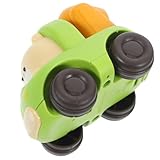 KOMBIUDA Achterbahnauto Für Kinderspielzeug Autospielzeug Aus Kunststoff Lustiges Cartoon-Auto- Trägheitsauto Für Cartoon-Fahrzeug Green Plastik