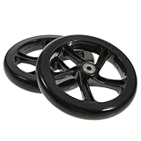 PEPLAYTAL 2 Stück High Elastische PU Scooter Räder mit Lager Verschleißfest Leise Scooter Zubehör für Eltern und Training