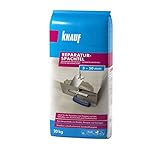Knauf Reparatur-Spachtel, Ausgleichs-Masse, 10-kg – Spachtel-Masse, Ausgleichs-Spachtel, schnell erhärtend, spannungsarm, frostsicher und für 3-mm bis 50-mm Schichtdicken
