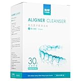 Y-Kelin Zahnspangenreiniger, schnelle 30-Sekunden-Reinigung, Aligner-Reiniger und transparenter Retainer-Reiniger, tragbare Einzelpackung für die Reiseschule, 30 ml x 10 Stück