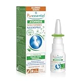 Puressentiel - Schützendes Nasenspray Allergiezeiten mit ätherischen Ölen in Allergiezeiten gegen Pollen - Staub - Tierhaare - Bio ätherishes Öl 20 ml
