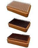 Snow-WaxX Base Brush Set Nylon, Horsehair und Cooper | Skibürsten Set | Ski | | Langlauf Alpin | Wachs | Belag | Made in Germany