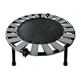 Mini-Trampolin – faltbares Sprungbett, leise Mini-Übung, faltbares Fitness-Trampolin, maximale Belastung 75 kg, Indoor-Workout, tragbares Fitnessgerät, Metallrahmen, PP-Mesh-Tuch, kompakte Größe 45 x