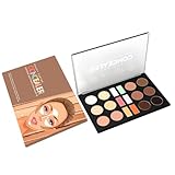 Make -up -Palette - Concealer Full Coverage Palette, Mischbare Gesichtskonturpalette | 18-farbige Concealer-Palette zu Deckflecken, Aknespuren, dunklen Ringen, Fundament Gesichtsgrundierungspalette fü