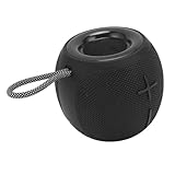 ASHATA Laute Stereo-Sound-Lautsprecher, Tragbarer BT-Lautsprecher, IPX4 Wasserdichter BT 5.3 Dual-Pairing-Wireless-Stereo-Lautsprecher für Familienreisen Im Freien, 15 W (BLACK)