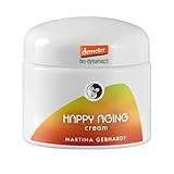Martina Gebhardt HAPPY AGING Cream (50ml) • Reichhaltige Gesichtscreme für regenerationsbedürftige & reife Haut • Feuchtigkeitscreme Gesicht • Naturkosmetik