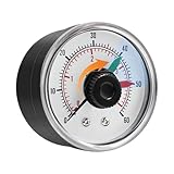 Ylnailky Pumpe Druckmesser | Filter Sauberkeits Anzeiger | Präziser Wasserdichter 4,1 Bar Tester Für Wasser Messung Aquarium Überwachung