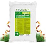 Purgrün® Herbstrasendünger | Extra Kalium schützt vor Frostschäden | Zuverlässige Sofort- und Langzeitwirkung | Organisch-mineralische Rezeptur | NPK 6+3+13 | 10 kg für 250 m²