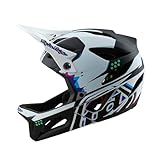 Troy Lee Designs Stage Helm Fahrrad (2025) MIPS für Mountainbike MTB, Trooper White, X-Large/XX-Large