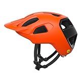 POC Unisex-Adult Cularis Fahrradhelm, Fluorescent Orange Matt/Uranium Black Matt, M (55-58cm)