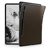 kwmobile Hülle kompatibel mit Samsung Galaxy Tab S8 / Galaxy Tab S7 Hülle - weiches TPU Silikon Case transparent - Tablet Cover Schwarz Transparent