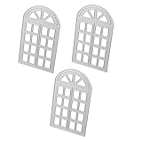 ORFOFE 3 Stück Teiliges Stanzform Hausform aus Kohlenstoffstahl Vielseitig Kompatibel mit Stanzmaschinen für Scrapbooking Kartengestaltung und Albumdekoration Einfach zu Bedienen für DIY