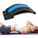 Rückenstrecker, Rückenmassagegerät für Bett, Stuhl und Auto, mehrstufige Lendenwirbelstütze, zur Schmerzlinderung der unteren und oberen Muskeln, Rückenstrecker Gerät