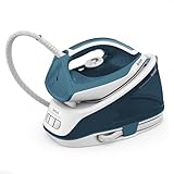 Tefal Express Essential Dampfbügelstation, 2200 W, 5,2 bar, Dampfstoß: 280 g/Min., Dauerdampfmenge: 120 g/Min., Calc Clear-Technologie, Xpress Glide Bügelsohle, Bügeleisen Dampfstation, SV6115
