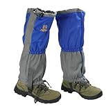 BEALIFE 2 Stück wasserdichte Wander Beingamaschen, reißfester Schnallenring für Klettern und Outdoor Aktivitäten, professionelles Trekking