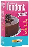 DECOCINO Fondant Schoko – 250 g – ideal zum Verzieren von Kuchen, Torten, Cupcakes – Palmölfrei & vegan
