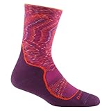 Darn Tough Light Hiker (#1972) Merino Wool Micro Crew Leichte Herren Gepolsterte Wandersocken, Lunar Pink, S