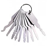 HAMKU 1 Stück 10 In 1 Lockpicking-Set Für Sicherheitsschlösser, Drehscheibenschlösser, Verschluss-Werkzeug-Bauschlosser-Werkzeug Für Hausverschluß