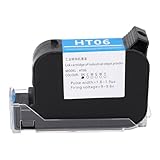 JKOKPMG Schwarze Tintenpatrone 42 ml Schnell trockener Patronenersatz für SC12 SC12T CP12 CP12W SC12KJ 12,7 mm Handheld Tintenstrahldrucker