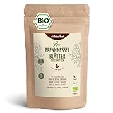 Brennnessel Blätter BIO geschnitten 250g | Brennnesselblätter getrocknet und geschnitten | ideal für Brennnessel-Tee | Kräutertee loose | aus kontrolliert biologischen Anbau | vom Achterhof