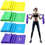 Fitnessbänder Set, GIEMIT Sport Band Fitness Trainingsband Latexfrei für Yoga, Pilates, Krafttraining, Physiotherapie