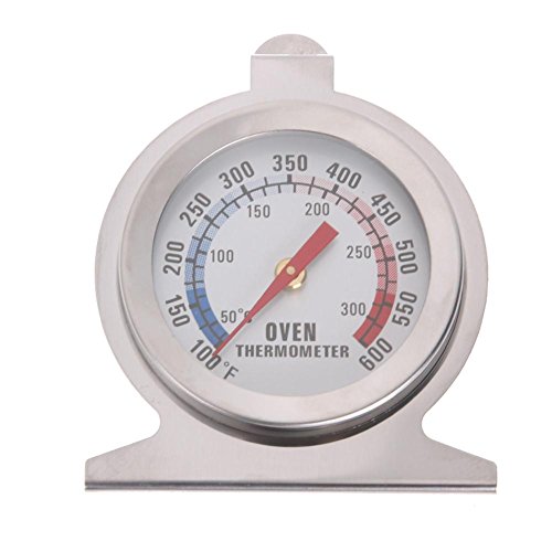 AZURAOKEY Edelstahl Temperatur Backofen Thermometer Messgerät Küche Lebensmittel