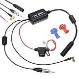 Antennenverstärker Auto, Dab Am Fm Signal Verstärker Splitter, DAB Antenne Verstärker Splitter, Auto Antenne Signalverstärker für Autoradio Nachrüsten Stecker, Radio Adapter, Antennenadapter