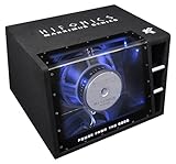 Hifonics MXZ12BP- 30 cm (12') -Single-Bandpass-System | PREMIUM Power Auto-Subwoofer aus der MAXXIMUS Serie mit 1000 W/RMS, 2000 W/MAX und umschaltbarer LED Beleuchtung (blau/weiss)