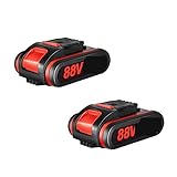 88VF1500mAh Wiederaufladbare Lithium-Ionen-Akku für elektrische Säbelsäge Drahtlose Säbelsäge für 36VF 48VF ​​88VF (Color : 2PCS Battery, Size : S)