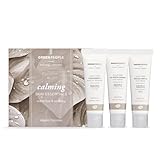 Green People Beruhigendes Hautpflege-Set | Mini-Naturkosmetik-Geschenkset für empfindliche Haut | Cleanser ohne Duftstoffe, Moisturizer & LSF15 | Ohne Parabene & Ethanol | Tierversuchsfrei & Vegan