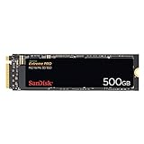 SanDisk Extreme PRO M.2 NVMe 3D SSD 500 GB interne SSD (Lebensdauer von bis zu 300 TBW, 3D-NAND-Technologie, 3.400 MB/s Lesegeschwindigkeiten, 410.000 IOPS)